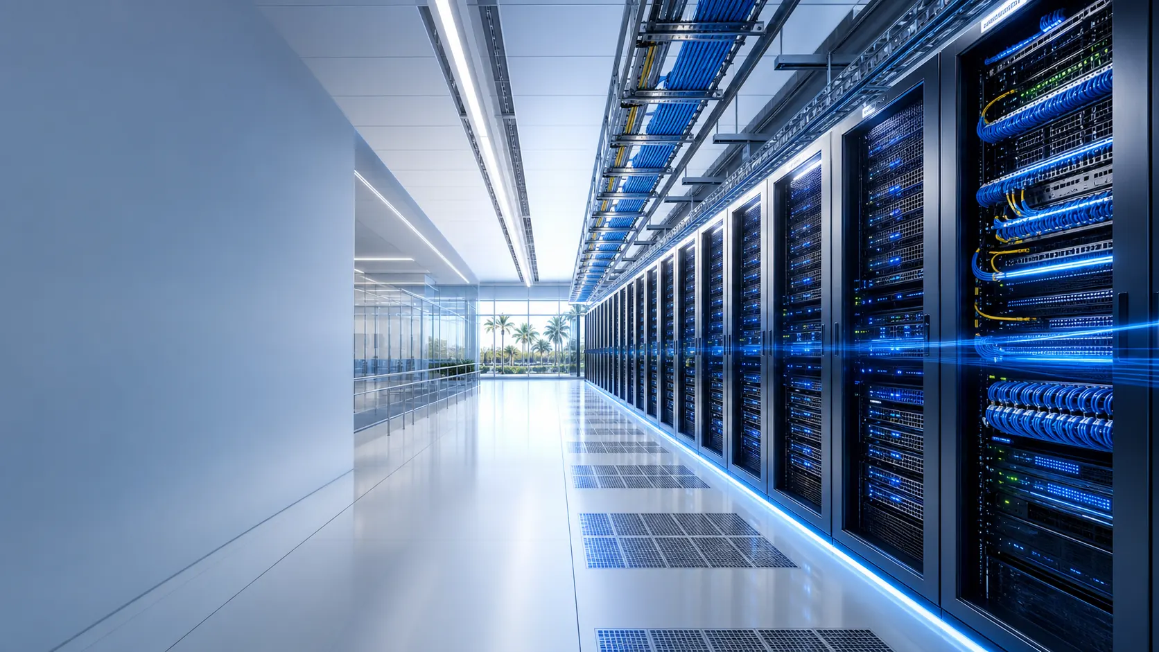 Commercial network infrastructure and fiber-connected equipment